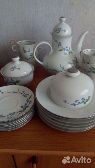 Сервиз чайный Jlmenau,70-е, ГДР, фарфор