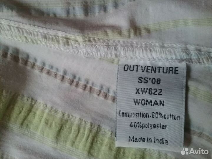 Блузка летняя хлопок,размер М outventure