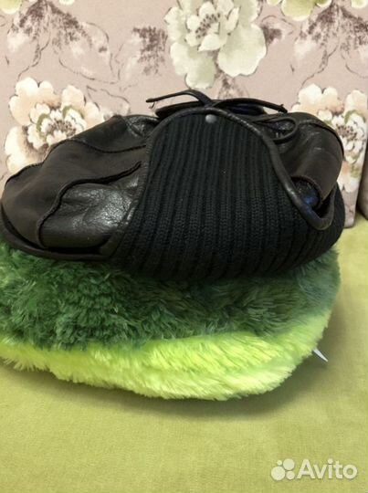 Мужская кожаная кепка