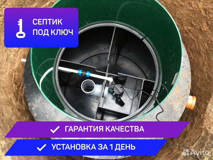 Септик монтаж в 1 день