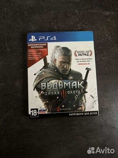 Диск на ps4 The Witcher 3