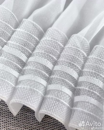 Готовая тюль Вуаль белая