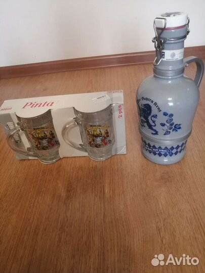 Баварский пивной кувшин, набор кружек pinta