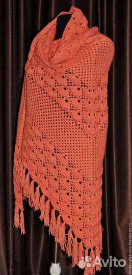 Платок шаль ручная работа