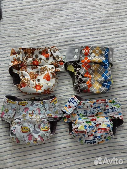 Набор многоразовых подгузников с вкладышами
