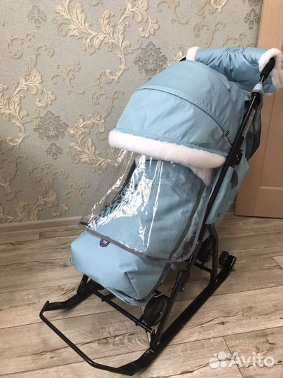 Детские коляска-санки Nika kids 7-5 с шишками