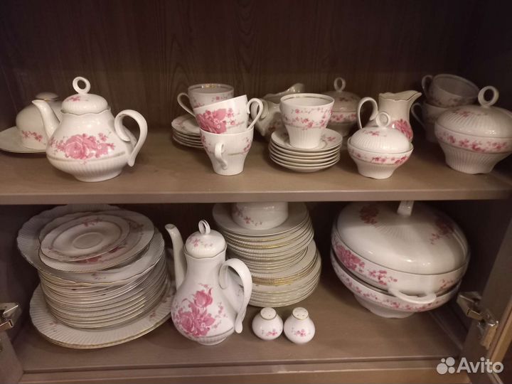 Чайно столовый сервиз гдр Jlmenau на 6 персон