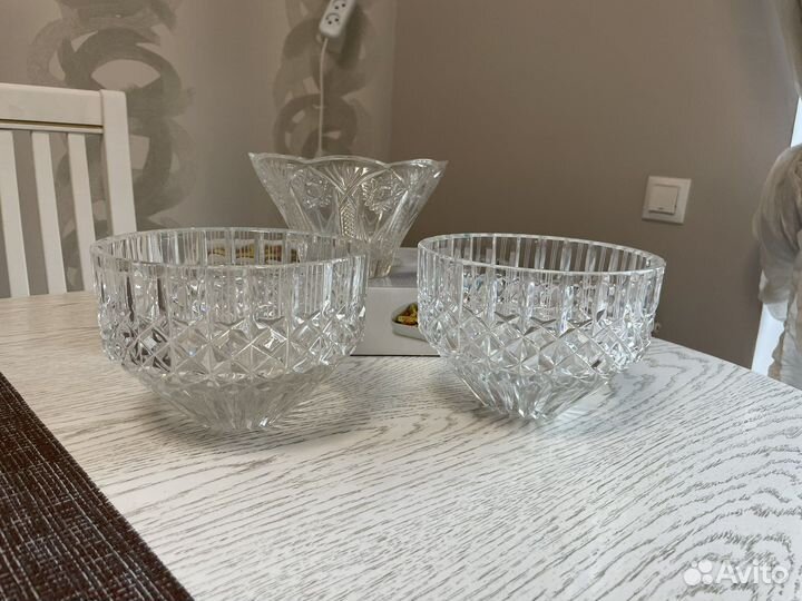 Салатница хрустальная СССР