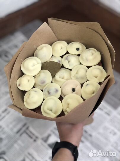 Съедобные букеты, шоколадные пельмени