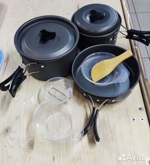 Набор посуды для кемпинга анод.алюминий