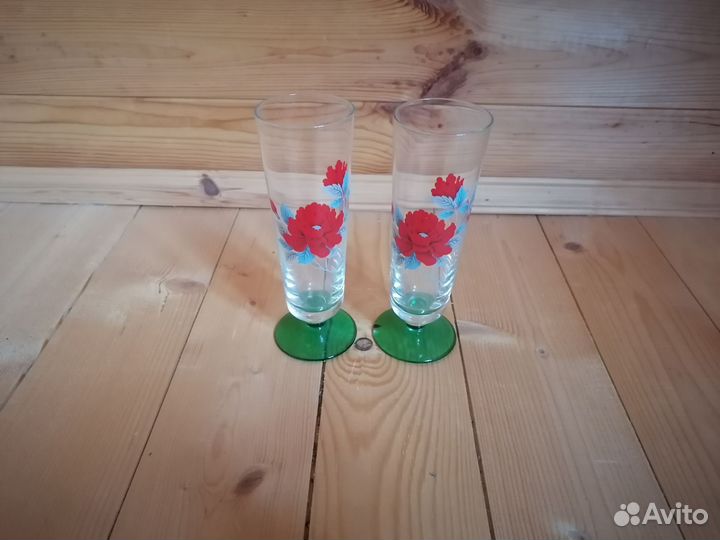 Фужеры, бокалы, рюмки. Хрусталь. СССР