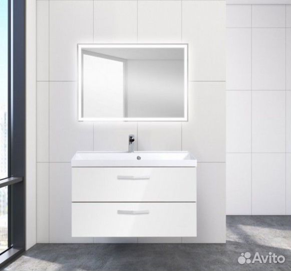 Мебель для ванной BelBagno Aurora 90 Bianco Lucido