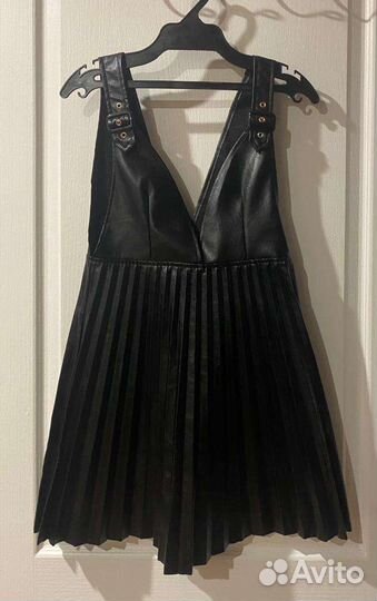 Платье эко кожа