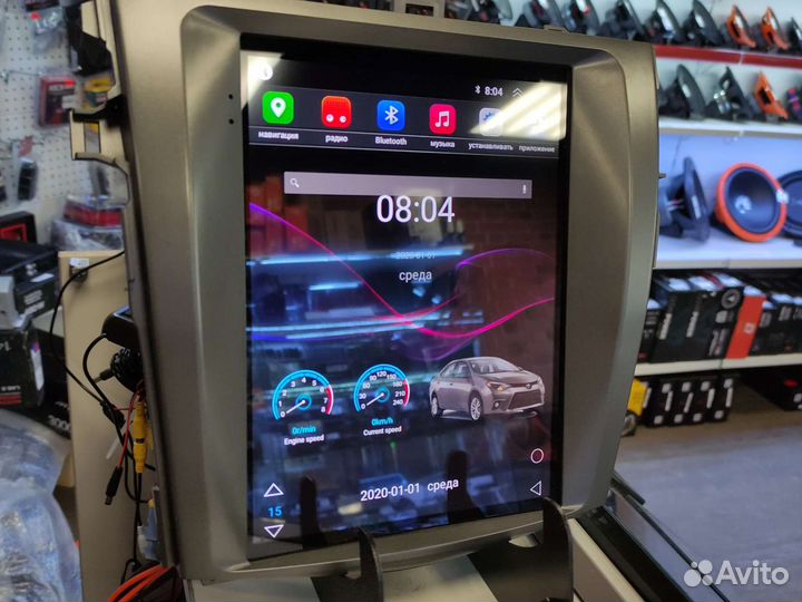 Toyota Corolla tesla android магнитола новая