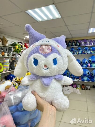 Мягкая игрушка стич, кот батон, хелло китти, акула