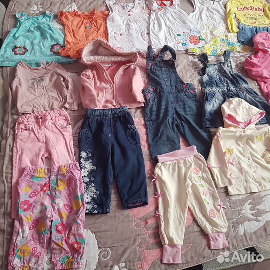 Детские вещи пакетом для девочек 74-80