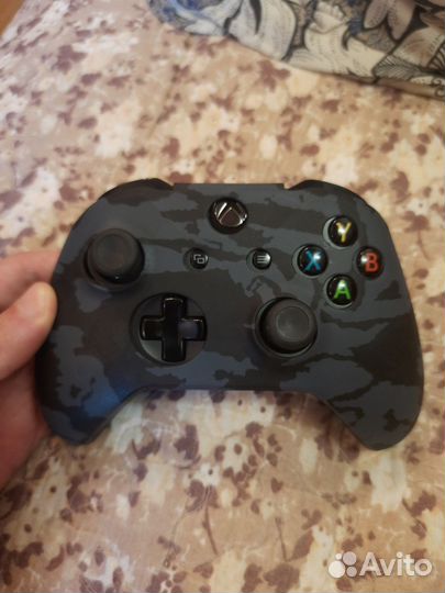 Геймпад Xbox One с чехлом, Модель 1537, Черный