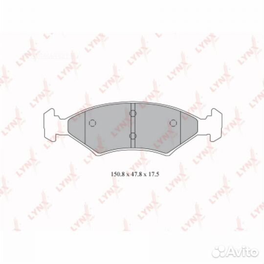 Lynxauto BD-4415 Колодки тормозные дисковые перед