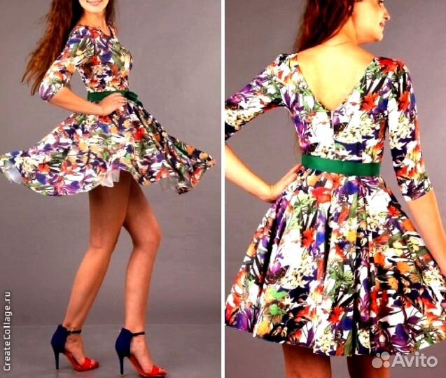 Нарядное платье р.42/ 44 с 2 подъюбниками