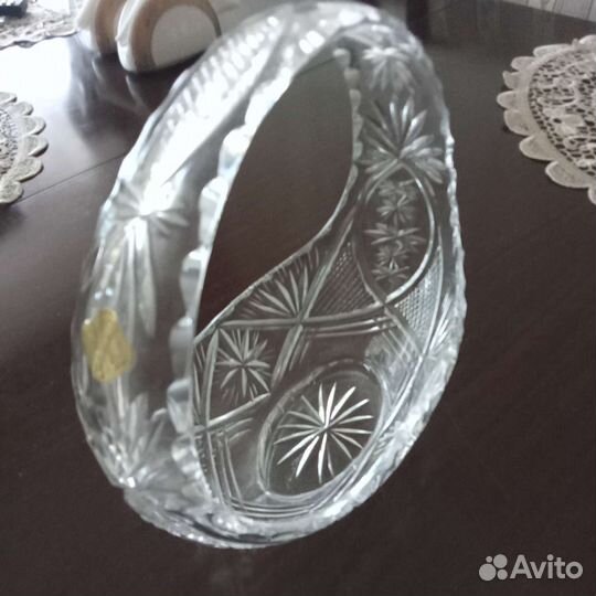 Корзиночка хрустальная