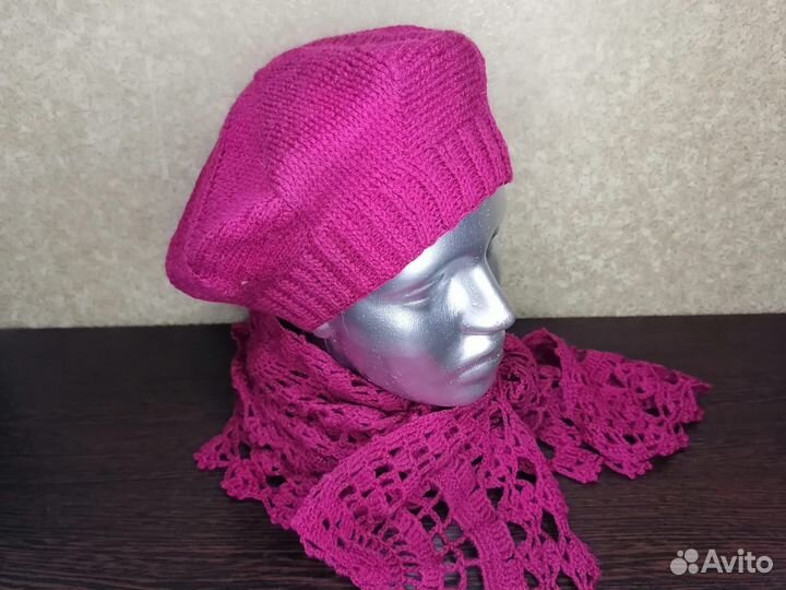 Берет и шарф комплект
