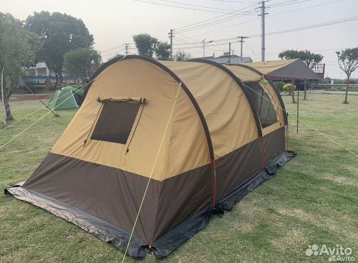 Палатка 6 местная с тамбуром с тентом 1800-6