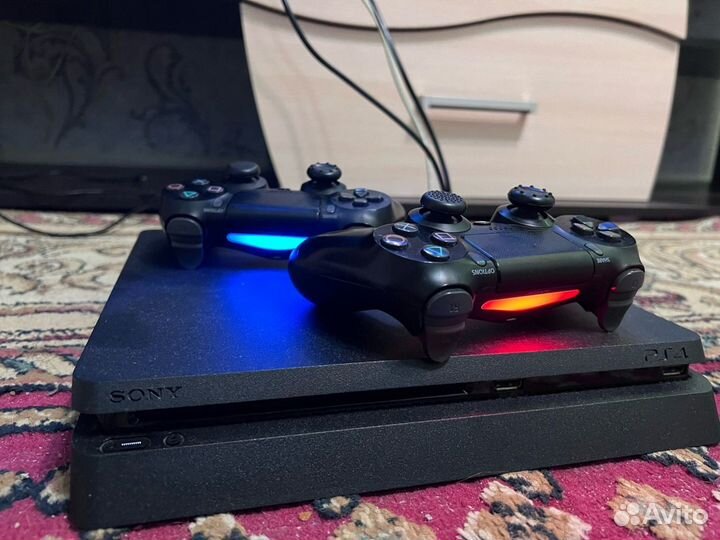 Игровая приставка ps4 slim 1tb с играми