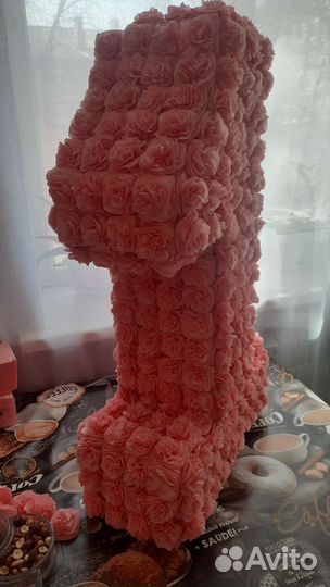 Цифра 1 на годик девочке