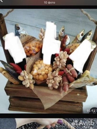 Мужские букеты съедобные