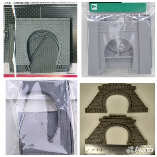 Железная дорога 9мм.детали на макет