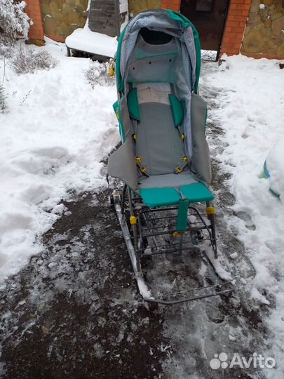 Детские санки коляска