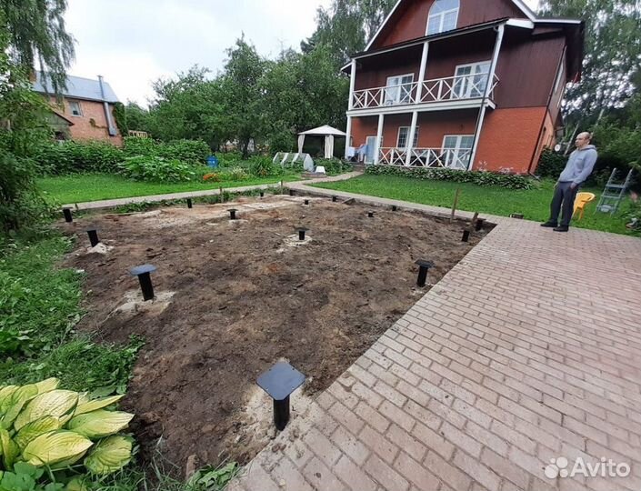 Фундамент на винтовых сваях