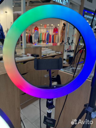 Кольцевая лампа RGB 32см