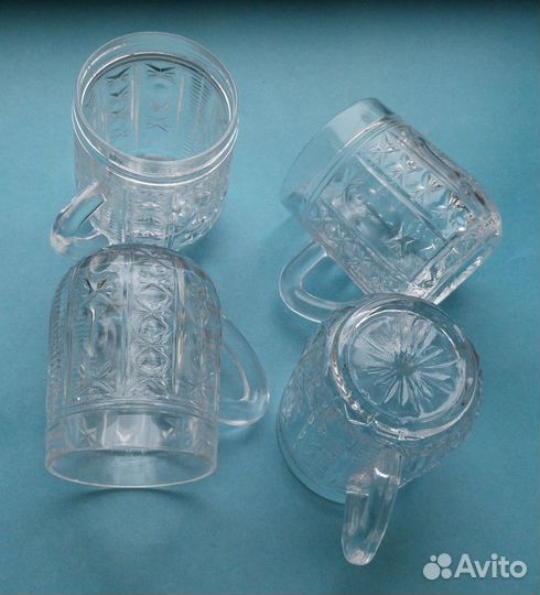 Кружки хрусталь СССР 125 мл, 4 шт