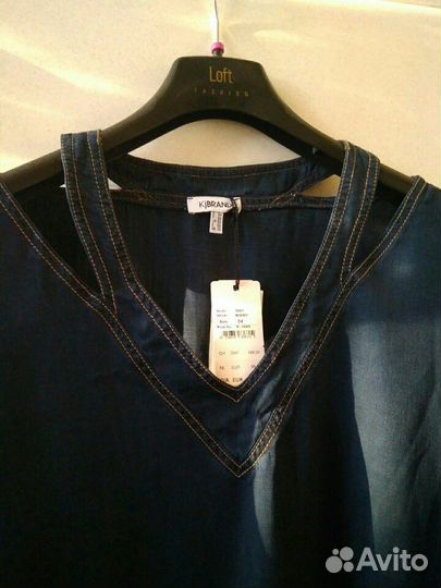 Топ, туника kjbrand 54 евр большой размер тенсел