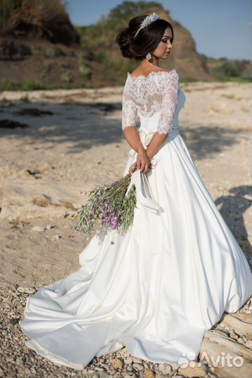 Украшение свадебное, венок и серьги, прокат