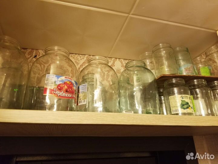 Банки стеклянные 0.7л, 0.9л, 1л. и 3л, много