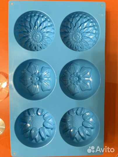 Формы силиконовые (цветы)для мыла