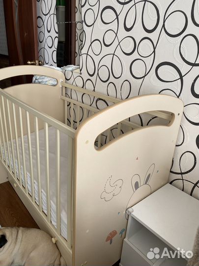 Детская кровать с ящиками