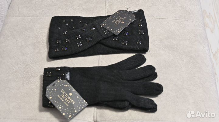 Комплект Набор Victoria secret перчатки и повязка