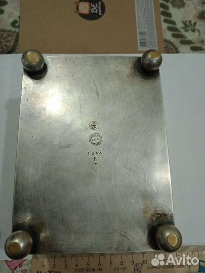 Шкатулка металическая, старинная