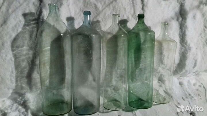 Бутыли стеклянные