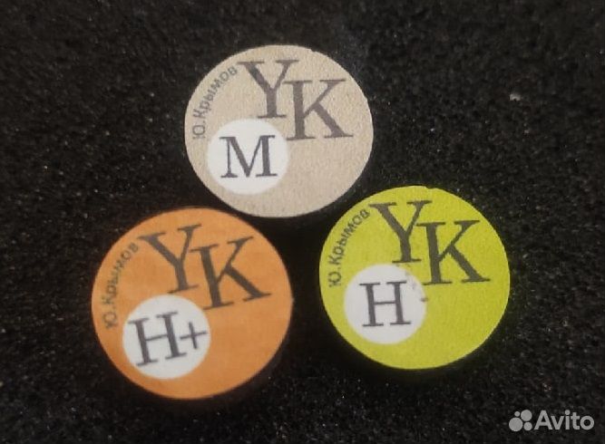 Наклейка для кия Юрий Крымов YK 13 мм M H H+