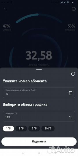 Интернет трафик Теле2