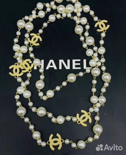Колье Chanel жемчуг