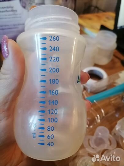Набор бутылочек б/у avent