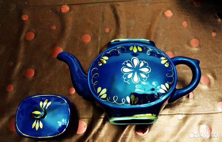 Чайная посуда кобальт