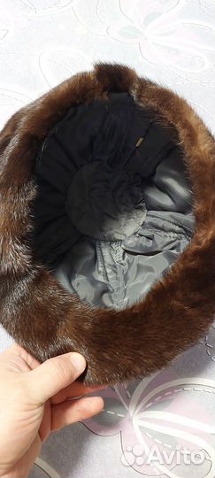 Шапка норковая женская