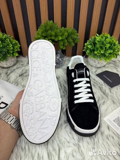 Кеды замшевые Dolce&Gabbana