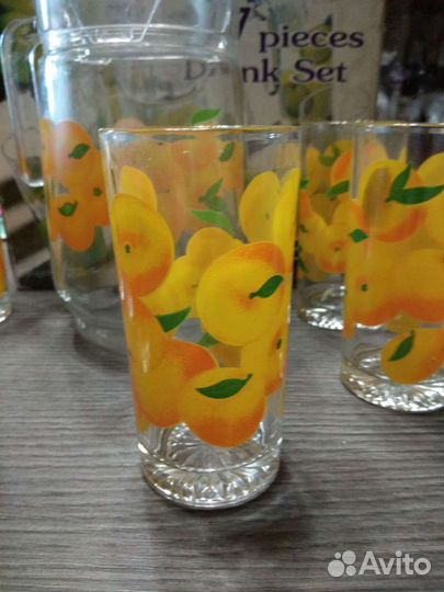 Кувшин и 6 стаканов